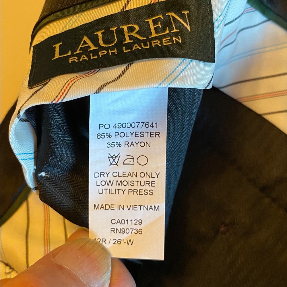 Ralph Lauren Classic Navy  Dress Pants/Young Men - Picture 5 of 5